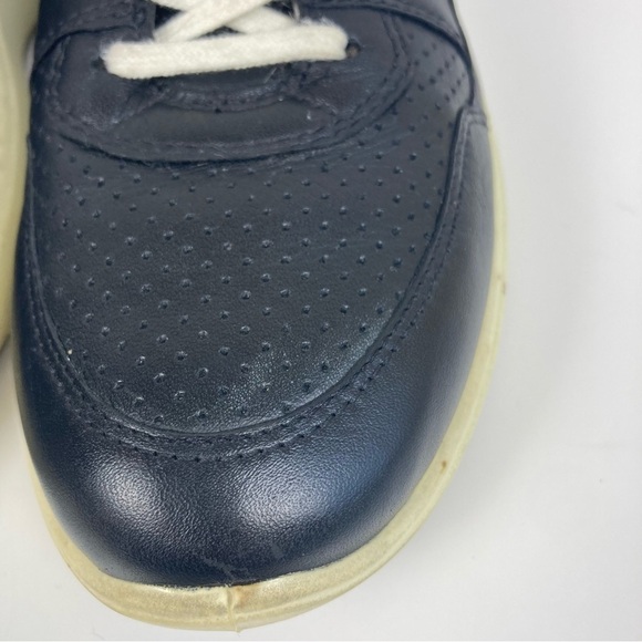 Ecco Soft 7 Black Leather Lace Up Runner Sneaker Comfortable Shoes Size 8 - Picture 7 of 16